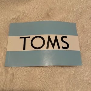 TOMS sticker